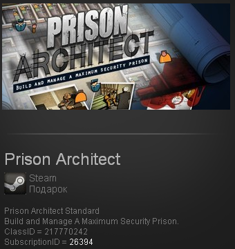 Prison Architect (Steam Gift  Region Free)+Подарок