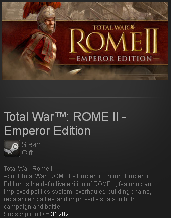 Total War: ROME II 2 Emperor (Steam Gift  Region Free)
