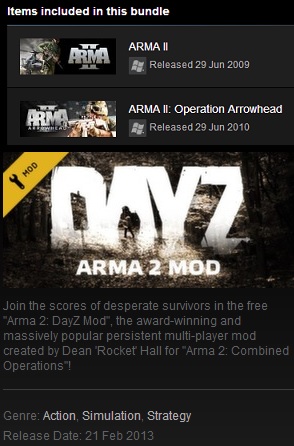 ARMA II 2: Combined Operations (Steam/RU+CIS)+DayZ