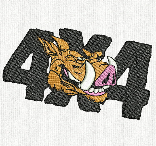 Машинная вышивка "4Х4"