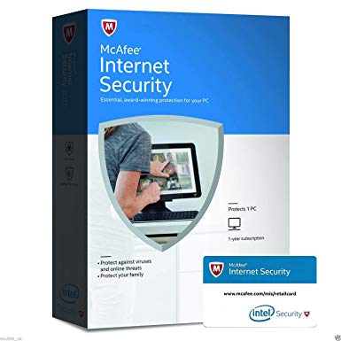 McAfee Internet Security  1 PC key to January 6, 2025