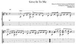 Give In To Me (Michael Jackson)-ноты и табы для гитары