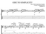 Ode to Simplisity(Secret Garden)-ноты и табы для гитары
