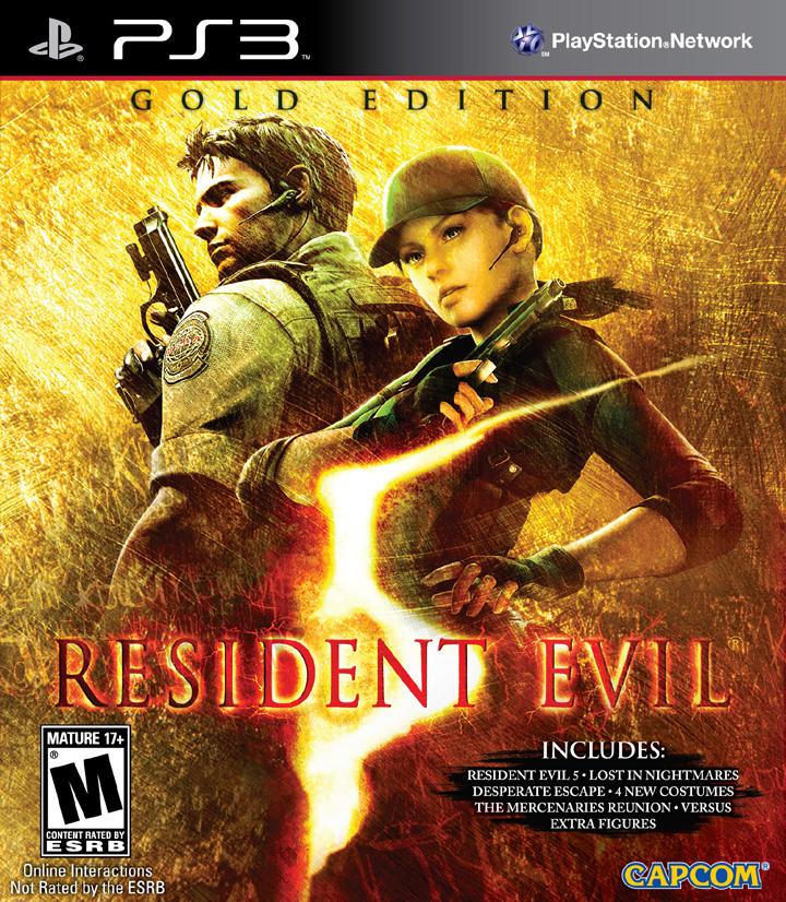 Resident Evil 5 Gold Edition + дополнения для TES (ps3)
