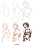 Draw 50 girls with character. PDF