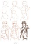Draw 50 girls with character. PDF