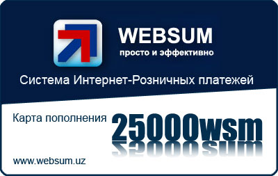 WebSUM 25000wsm - 25000сум