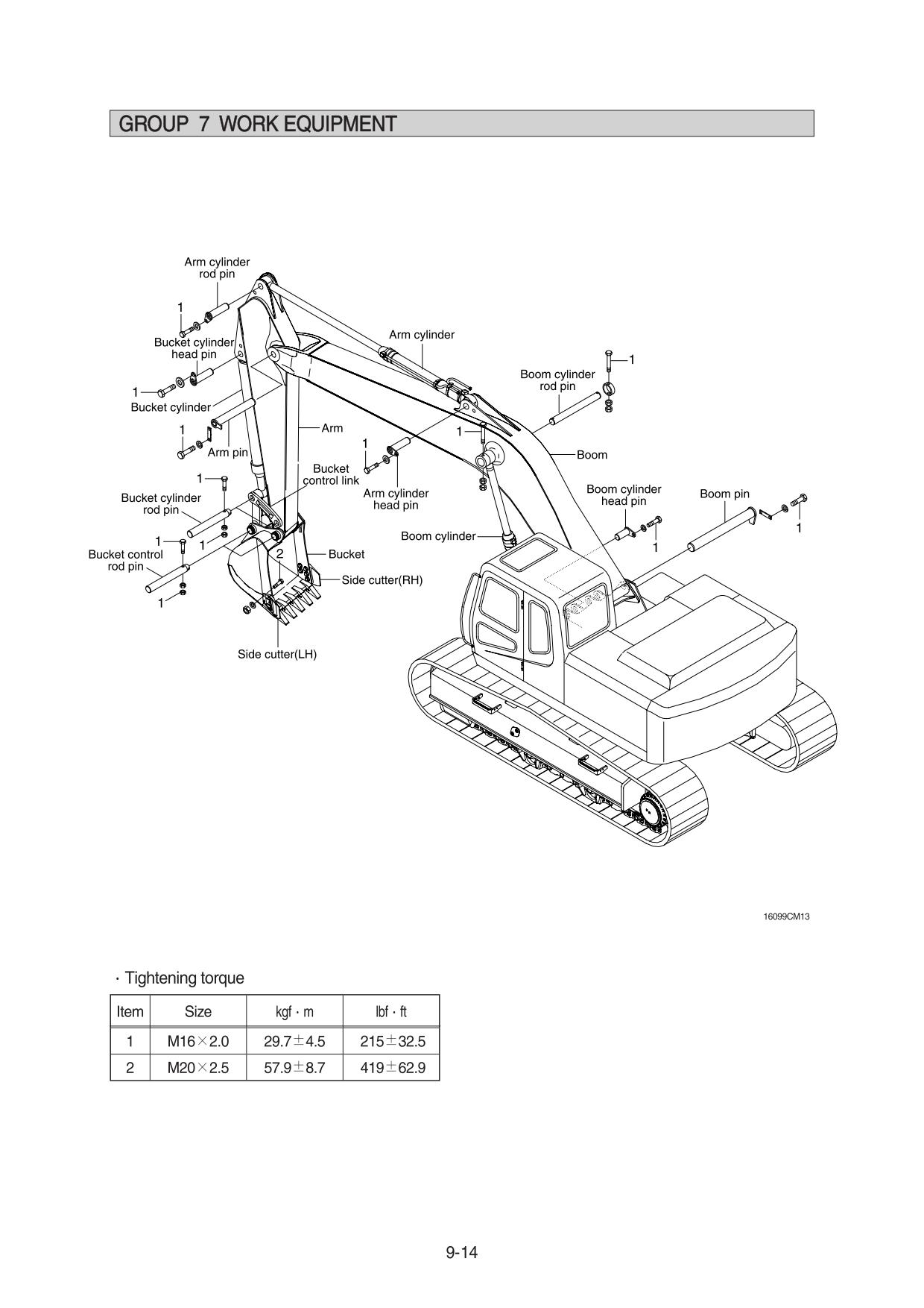 Guidelines for repair and maintenance of Hyundai R160 180L