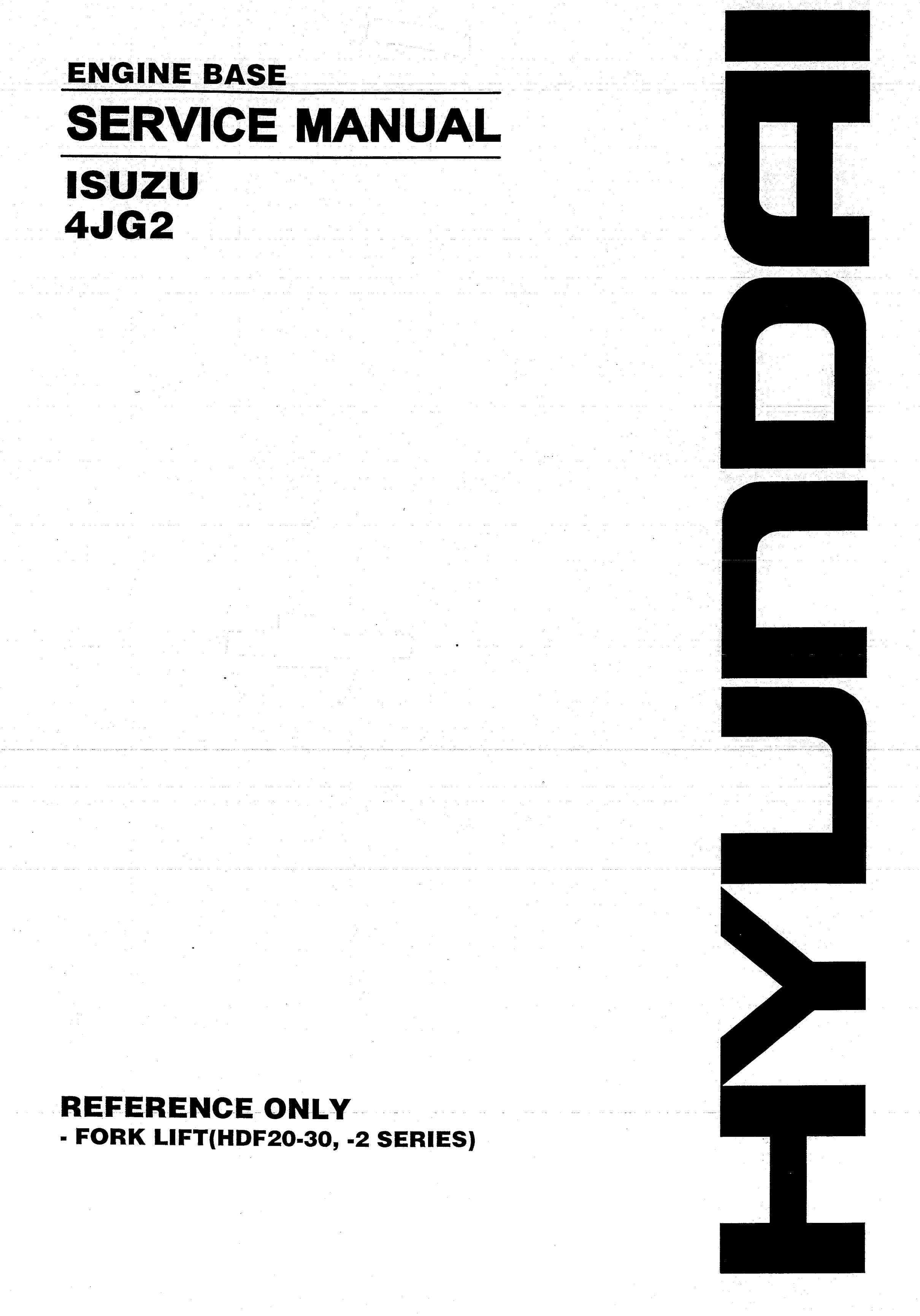 Руководство по ремонту  двигателя ISUZU 4JG2