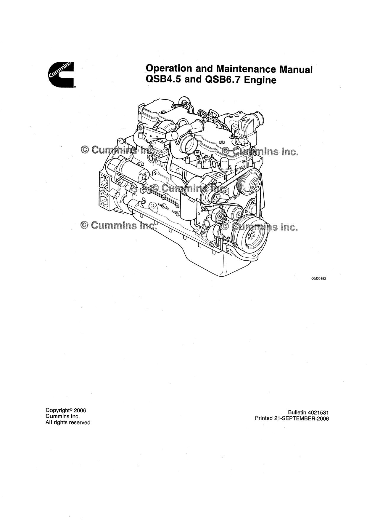 Ремонт и эксплуатация CUMMINS QSB4.5 AND 6.7(Tier3)