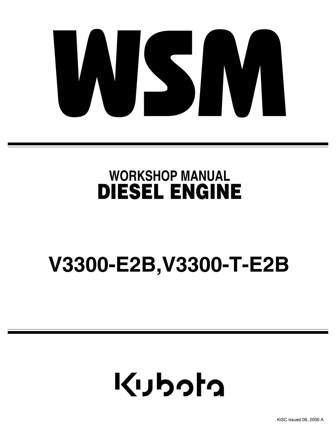Ремонт и эксплуатация KUBOTA V3300