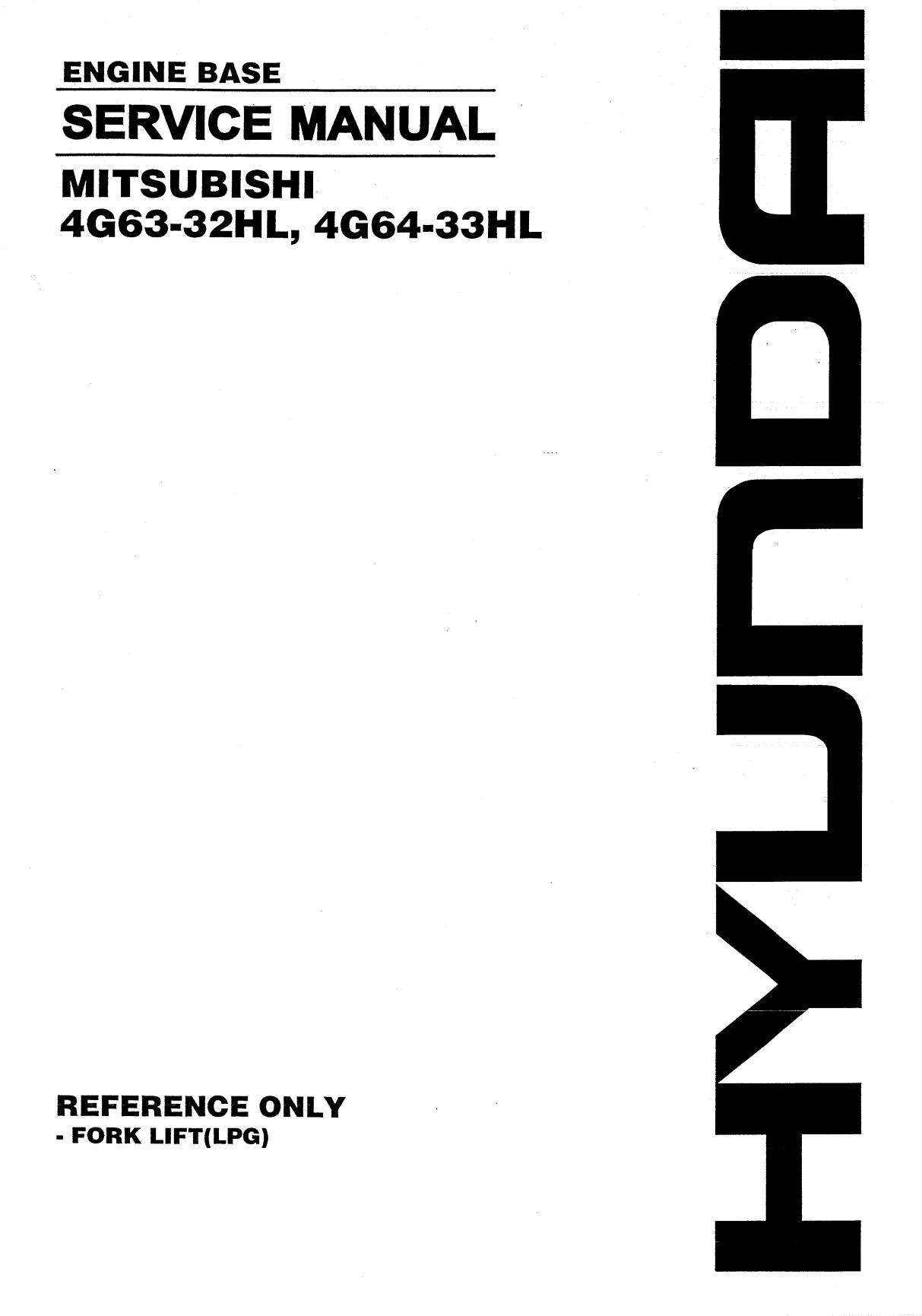 Ремонт и эксплуатация MITSUBISHI 4G63-32HL, 4G64-33HL