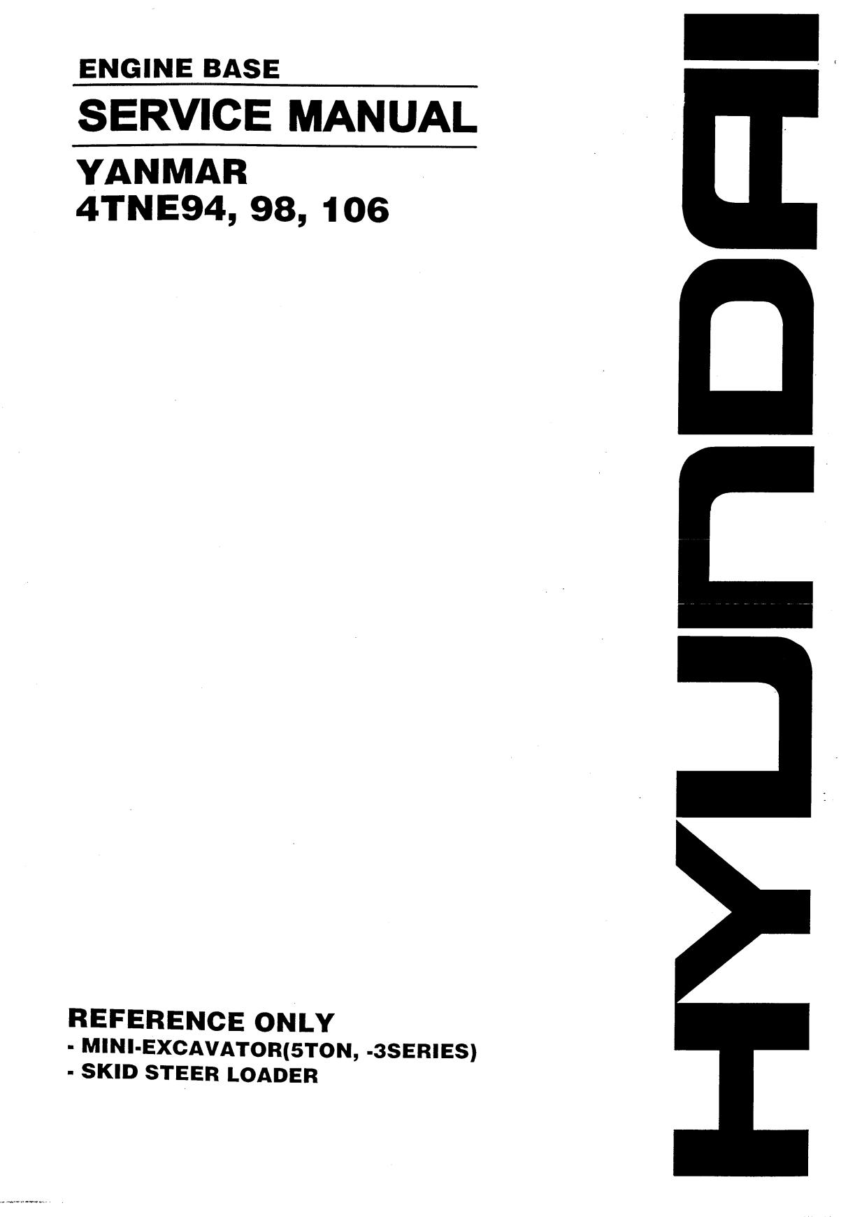 Ремонт и эксплуатация YANMAR 4TNE94, 98, 106