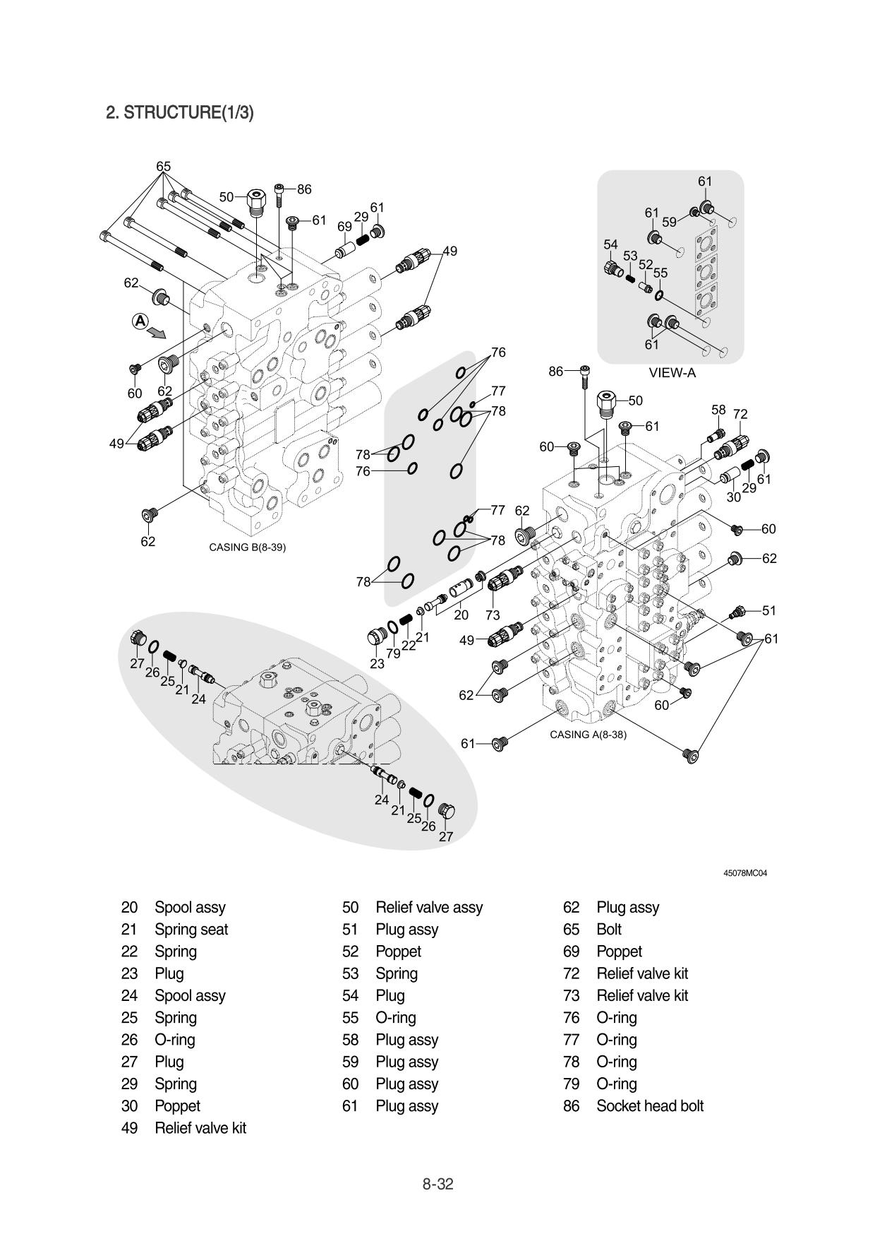 Repair Manual Hyundai R450LC-7A, 500LC-7A