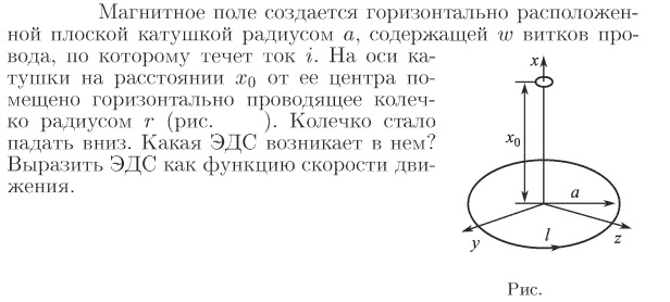 Виток проволоки помещенный в магнитное поле