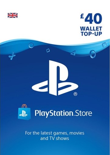 PlayStation Network Wallet Top Up £40 UK PSN -DISCOUNTS