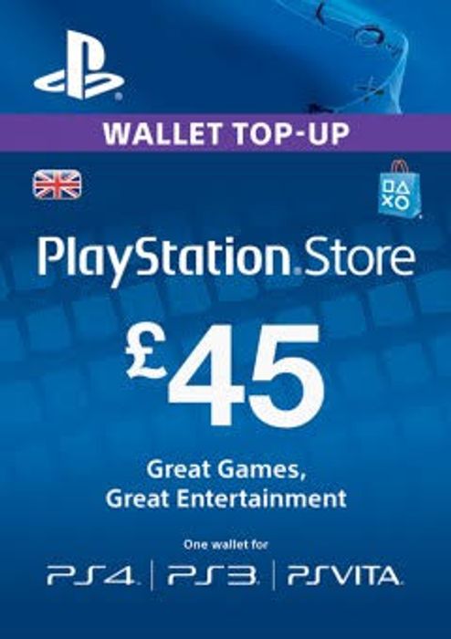 💣 PlayStation Network Wallet Top Up £45 (UK) PSN
