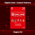 💣Nintendo Switch Online Подписка 3 Месяца (EU) - %