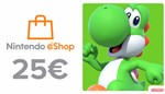 Nintendo eShop пополнение на 25 Евро (EU) -%