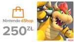 Nintendo eShop пополнение на 250 ZL (Польша) -%