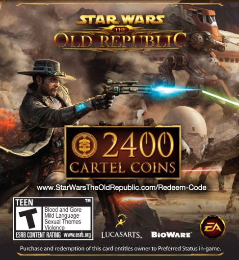 SWTOR ключ для 2400 CARTEL COINS | СКИДКИ