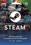 STEAM WALLET GIFT CARD - $10 USD=80HKD 💻 DISCOUNTS