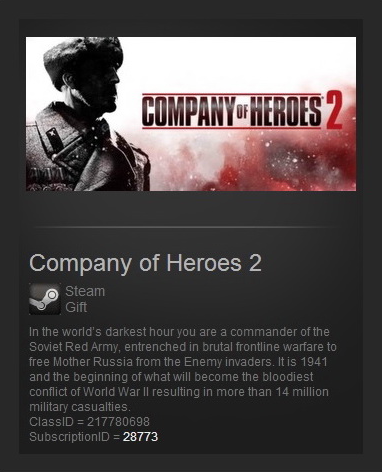 Company of Heroes 2   (Steam Gift / Region Free)