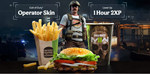⚡BURGER TOWN💎OPERATOR SKIN ✅ CoD MW2 (Burger King)