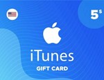 🟢ITunes Gift Card 5 USD (USA)🔑