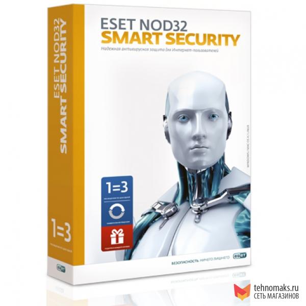 ESET NOD32 Smart Security 3ПК 2 года