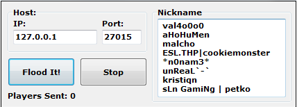 DDOS для серверов Cs 1.6