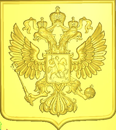 СУПЕР ЦЕНА! Герб России в рамке в формате stl