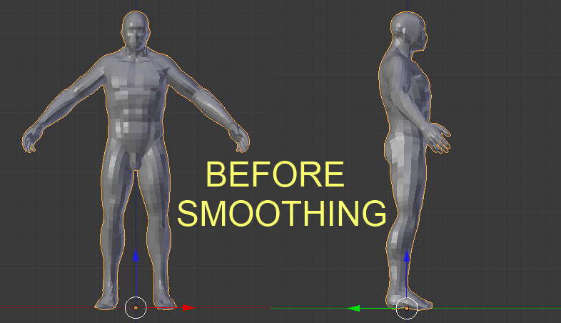 Low poly male 3d model (*.blender, *.obj, *.3ds)