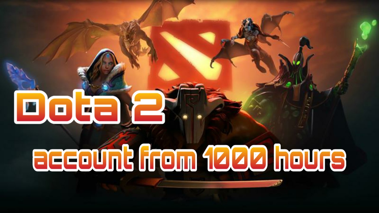 DOTA 2 account 🔥 from 1000 to 2000 hours ✅+Native mail