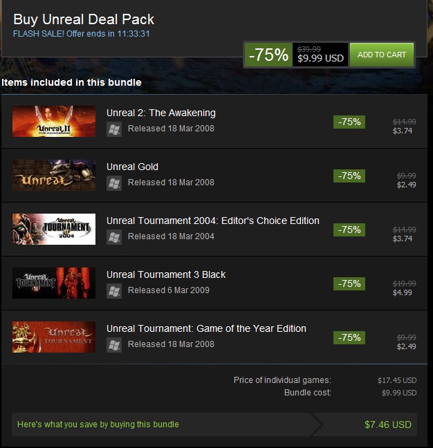 Unreal Deal Pack 1+2+3+2004+Tournament✅(STEAM KEY)