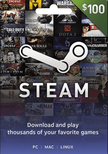 Steam Gift Card $100 USD ✅(US ACCOUNT)