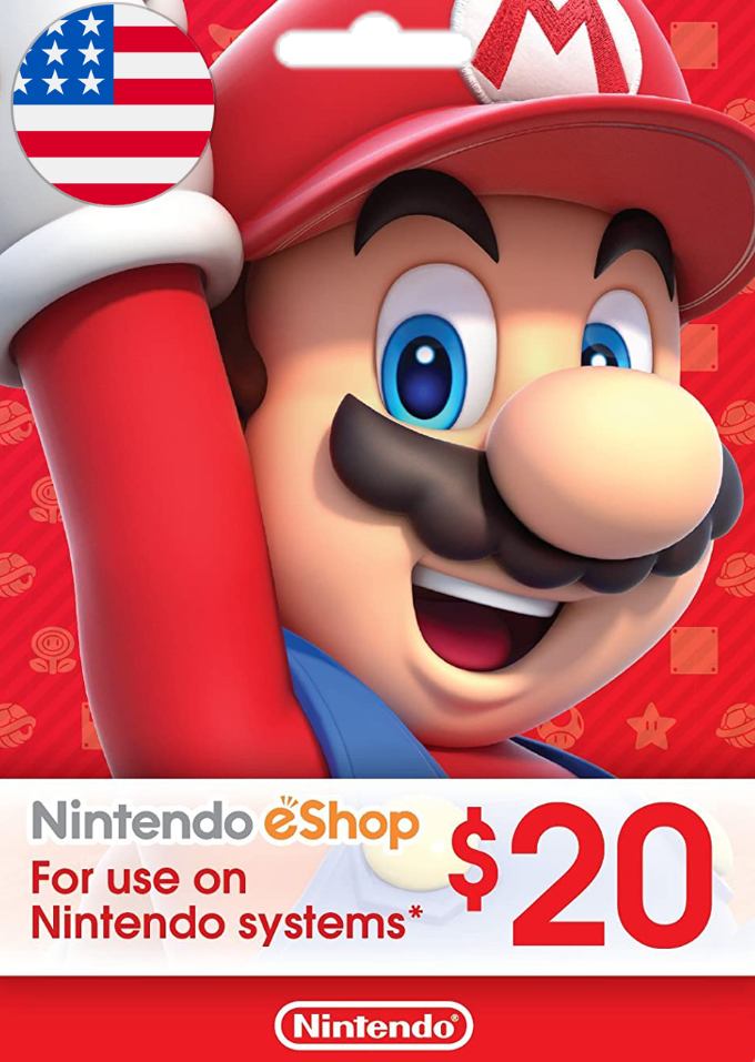 Nintendo eShop 20$ ✅(USA) (Без комиссии 0%💳)