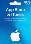 iTUNES GIFT CARD - $50 USD ✅(USA) (No commission 0%💳)