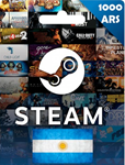 STEAM WALLET GIFT CARD 1000 ARS ✅(АРГЕНТИНА)