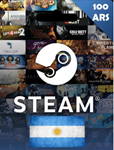 STEAM WALLET GIFT CARD 100 ARS ✅(ARGENTINA ACCOUNT)
