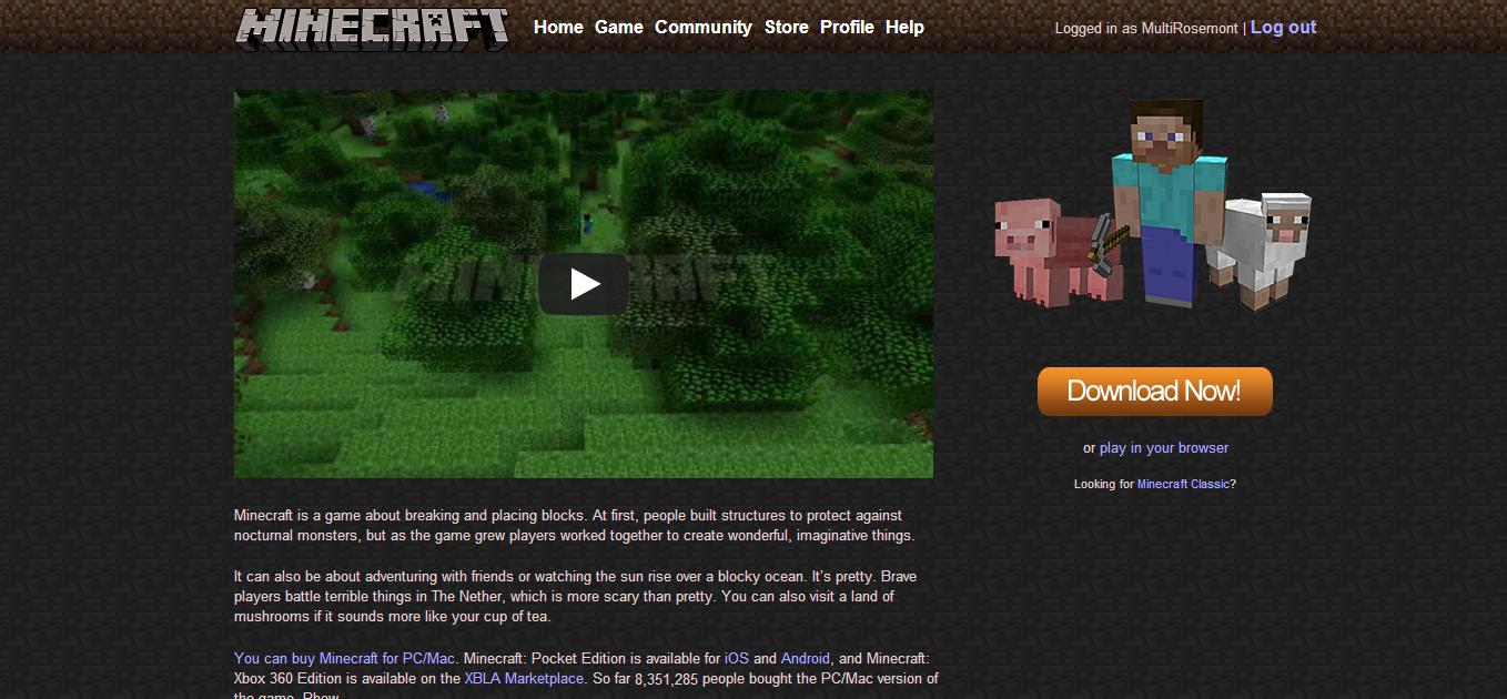 Премиум аккаунт Minecraft