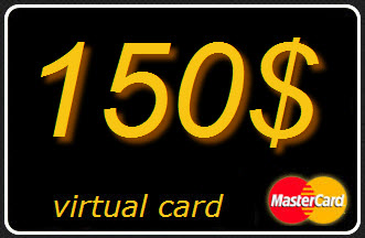 150 $ (USD) виртуальная карта MasterCard (выписка)