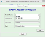 Adjustment program Epson XP-320, XP-420, XP-424