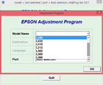 Adjustment program Epson L132, L222, L312, L362, L366