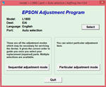 Adjustment program Epson L1800