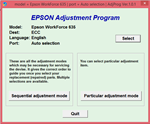 Adjustment program Epson WorkForce 630 / 633 / 635