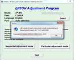 Adjustment program Epson XP-313, 413