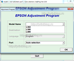 Adjustment program Epson L382, L386, L486 (Сброс)