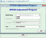 Adjustment program EPSON L3050, L3070 (сброс памперса)