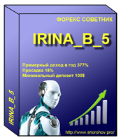 Форекс Советник IRINA, доход в год 150%-350%